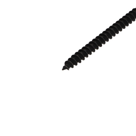 1 x Savis Chipsboard Screw Round Head Pozi 2 5X60 Reinforced black nickel zinc plated steel - High corrosion