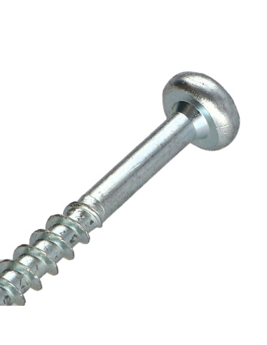 1 x Chipboard Screw Round Head Pozi PZ3 6X80...