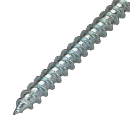 1 x Chipboard Screw Round Head Pozi PZ3 6X80 Thread Length: 48 Zinc Plated
