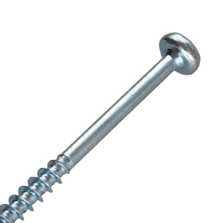 1 x Savis Chipsboard Screw Round Head Pozi 3 6X100 Thread Length: 60 Zinc Plated