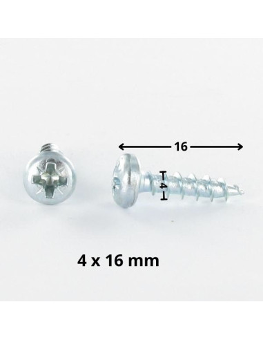 1 x Chipboard Screw Round Head Pozi PZ2 4X16...