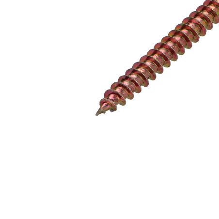 1 x Chipboard Screw Round Head Pozi PZ2 5X60 Yellow Zinc