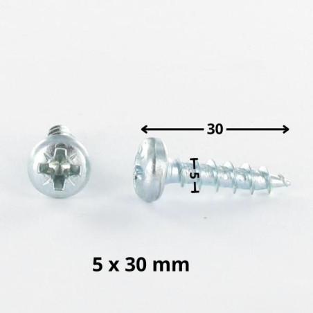 1 x Savis Chipsboard Screw Round Head Pozi 2 5X30 Zinc Plated
