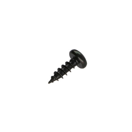 1 x Chipboard Screw Round Head Pozi PZ2 5X20 Black Zinc Plated