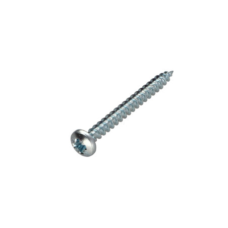 1 x Chipboard Screw Round Head Pozi PZ2 4.5X50 Zinc Plated