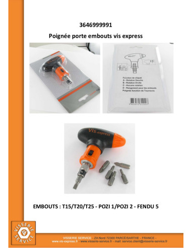 1 x HANDLE Gate Bit VIS-EXPRESS