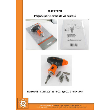 1 x HANDLE Gate Bit VIS-EXPRESS