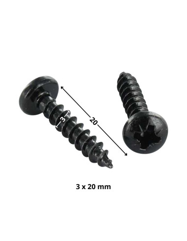1 x Chipboard Screw Round Head Pozi N°1 3X20...