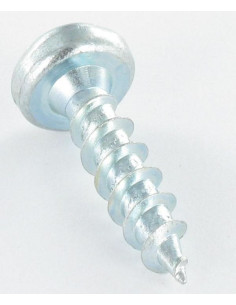 Chipboard Screw Round Head Pozi PZ2 4X20 Zinc Plated Rust 2