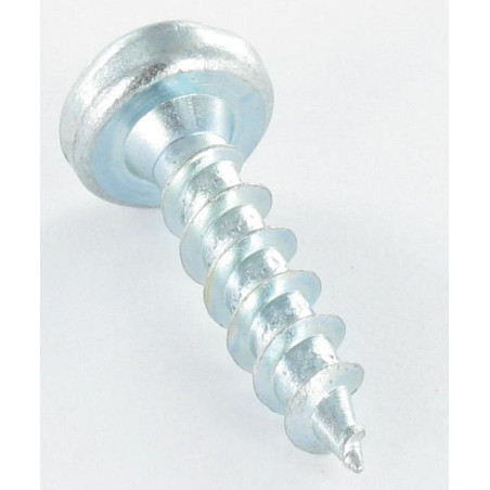 1 x Chipboard Screw Round Head Pozi PZ2 4X20 Zinc Plated Rust