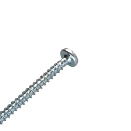 1 x Chipboard Screw Round Head Pozi PZ2 5X70 Thread Length: 60 Zinc Plated