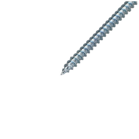 1 x Chipboard Screw Round Head Pozi PZ2 5X70 Thread Length: 60 Zinc Plated