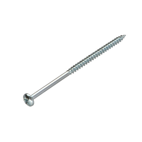 1 x Savis Chipsboard Screw Round Head Pozi 2 4X70 Thread Length: 42 Zinc Plated