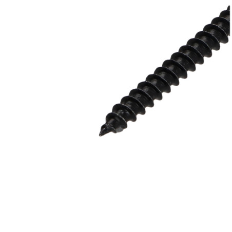 1 x Savis Chipsboard Screw Round Head Pozi 2 4X35 Black Zinc Plated