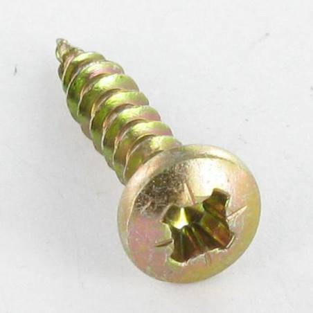 1 x Savis Chipsboard Screw Round Head Pozi N°2 4X40 Yellow Zinc