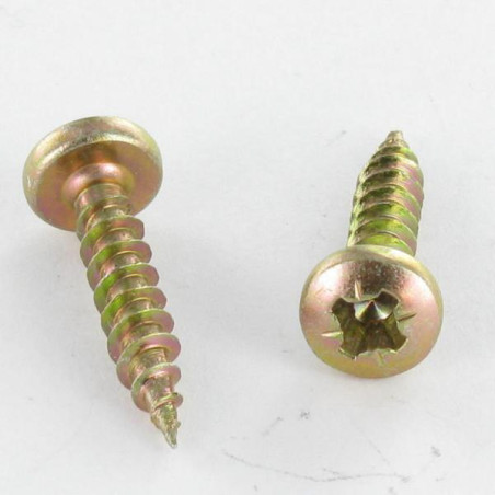 1 x Savis Chipsboard Screw Round Head Pozi 2 5X50 Yellow Zinc