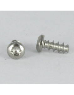 Screw For Plastic wide domed head Slotted 4X20 Zinc Plated