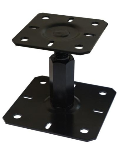 1 x Pfostensockel Adjustment 130X130 M20 Black