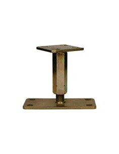Pfostensockel adjustable 80X160 Yellow Zinc