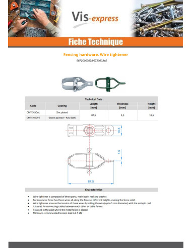 1 x Turnbuckle Linch Pin fence Zinc Plated...