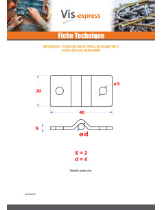 Fixation Linch Pin rigid mesh fence Diameter 4 Zinc Plated 2