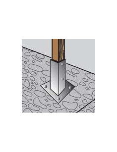 Pfostensockel With Lug 91X150 Hot Dip Galvanized 2