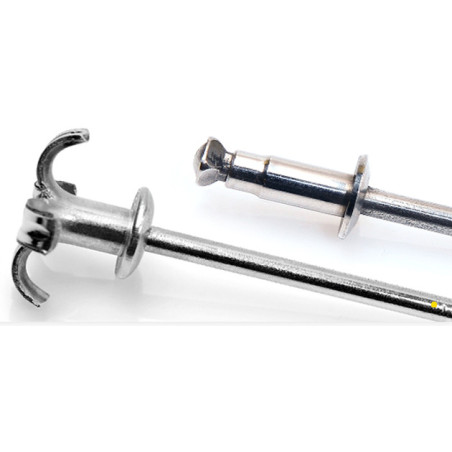 1 x RIV.ECLATE GOSTAR Aluminum Steel rod TRS 4X12 Black