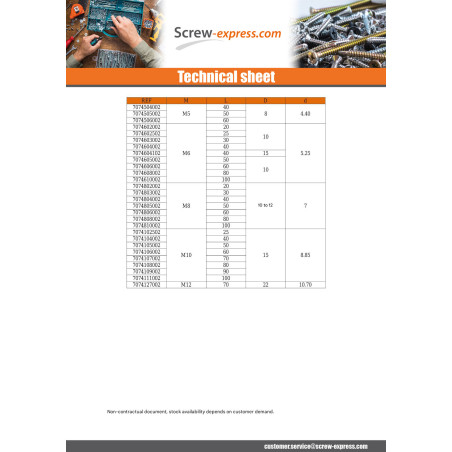1 x Piton Machine M10X60 Diameter Eye 15 Zinc Plated