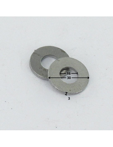 1 x Washer Flat M16X30X3 Z Steel