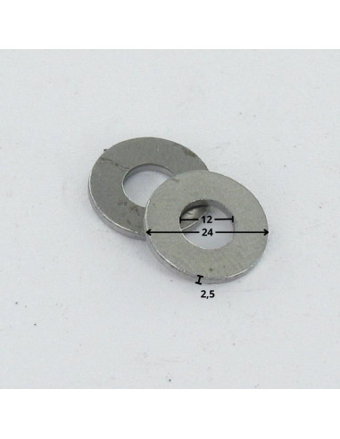 1 x Washer Flat M12X24X2.5 Z Steel
