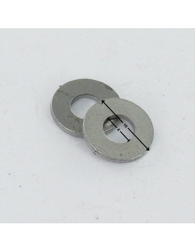 1 x Washer Flat 4X10X1 Zinc Plated