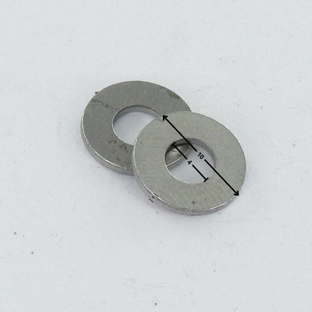 1 x Washer Flat 4X10X1 Zinc Plated