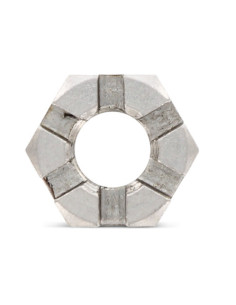 Hexagonal nut to SLOTS DOWN M8 Stainless Steel A2