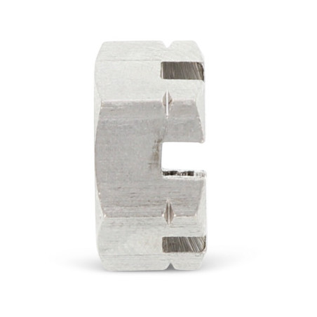 1 x Hexagonal nut to SLOTS DOWN M27 Stainless Steel A2