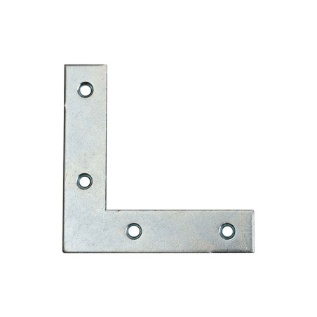 1 x Bracket Flat reinforcement Point Square 60X60X12 Zinc Plated