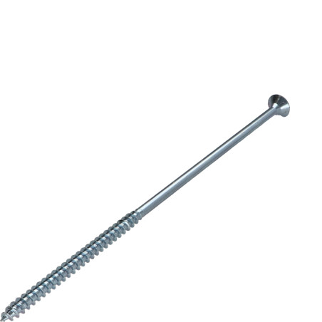 1 x Chipboard Screw Countersunk Head Pozi PZ3 6X150 Partial Thread Zinc Plated