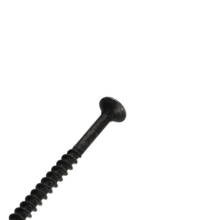 1 x Chipboard Screw Countersunk Head Pozi PZ2 5X80 Partial Thread Black Zinc Plated