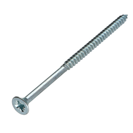 1 x Chipboard Screw Countersunk Head Pozi PZ2 5X120 Partial Thread Zinc Plated