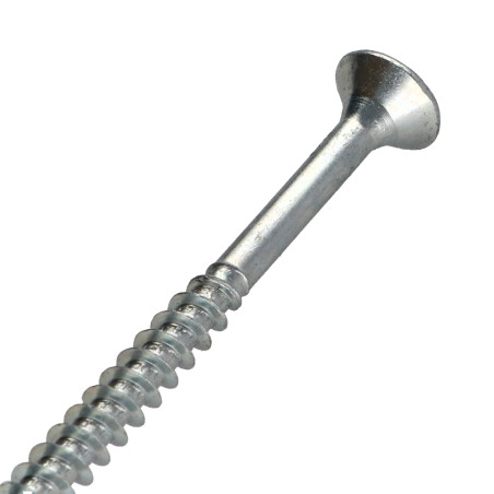 1 x Chipboard Screw Countersunk Head Pozi PZ3 6X60 Partial Thread Zinc Plated GLEITMO 627