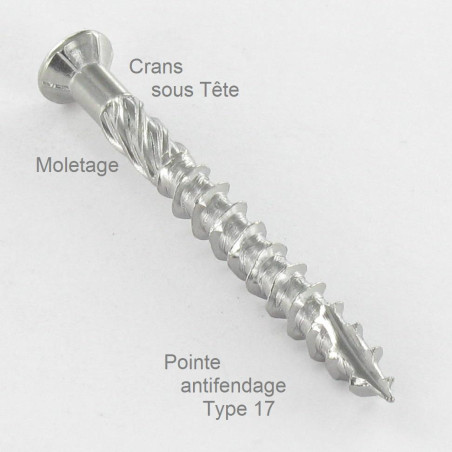 1 x Decking Screw Pan Countersunk Head T25 5X50 Stainless Steel A4