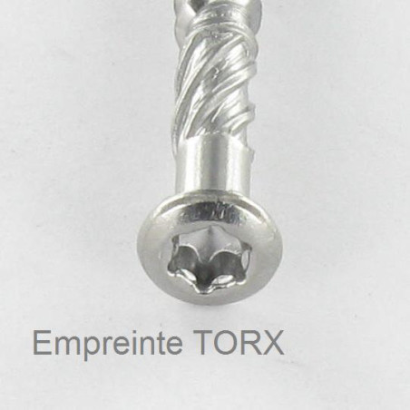 1 x Decking Screw Pan Countersunk Head T25 5X50 Stainless Steel A4