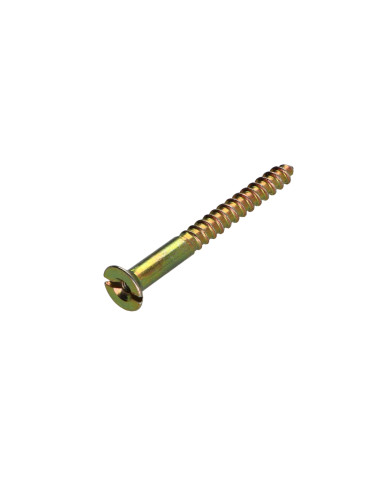 1 x Wood Screw Yellow Zinc 6X60 Hole And Drill...