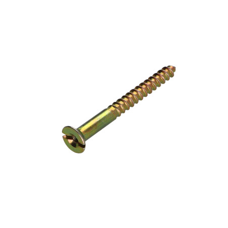 1 x Wood Screw Yellow Zinc 6X60 Hole And Drill M3 Step 60