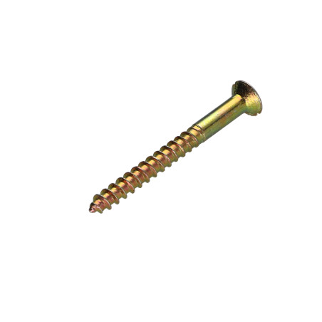 1 x Wood Screw Yellow Zinc 6X60 Hole And Drill M3 Pitch 60