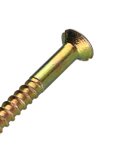 1 x Wood Screw Yellow Zinc 6X60 Hole And Drill...