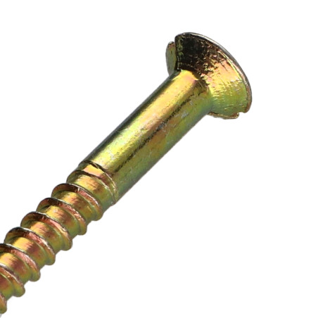 1 x Wood Screw Yellow Zinc 6X60 Hole And Drill M3 Step 60