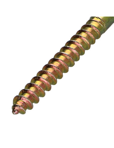 1 x Wood Screw Yellow Zinc 6X60 Hole And Drill...