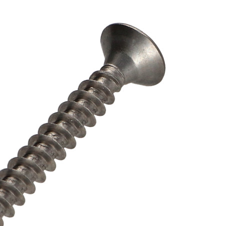 1 x Chipboard Screw Stainless Steel A2 Round Head Pozi 6X50