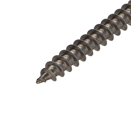 1 x Chipboard Screw Stainless Steel A2 Round Head Pozi 6X50