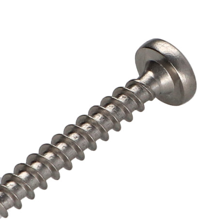 1 x Chipboard Screw Stainless Steel A2 Round Head Pozi 4X35
